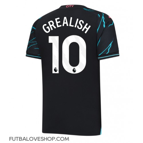 Dres Manchester City Jack Grealish #10 Tretina 2023-24 Krátky Rukáv